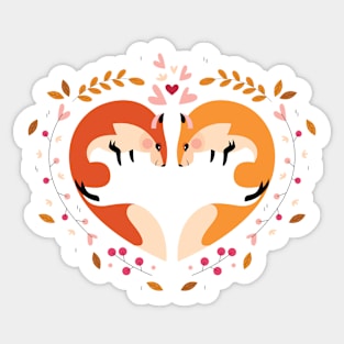 Fox Lovers Sticker